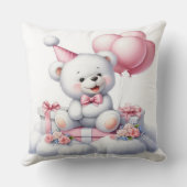 Vier met comfort: de teddybeer feestgooi kussen (Achterkant)