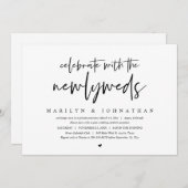 Vier met de pasgetrouwden, Trouwen met slechts enk Kaart (Voorkant / Achterkant)