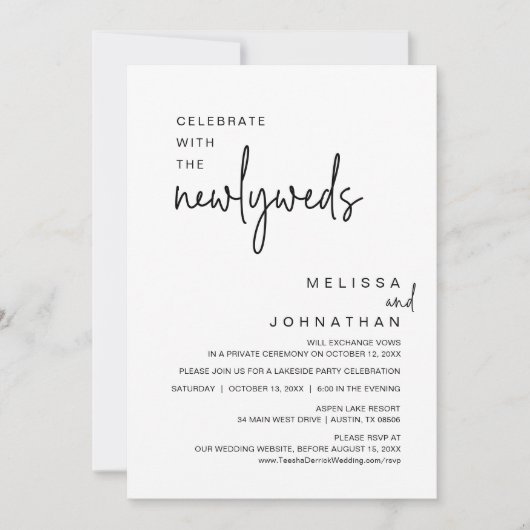 Vier met de Passen getrouwd, bruiloft diner Kaart (Voorkant)