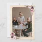 Vier met elegantie: Fotoscript Pensioen Feestdagenkaart (Achterkant)