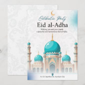 Vier met Elegantie: Wit & Groen Minimalistisch Feestdagenkaart (Voorkant / Achterkant)