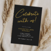 Vier met ons 30ste verjaardag feestuitnodiging kaart