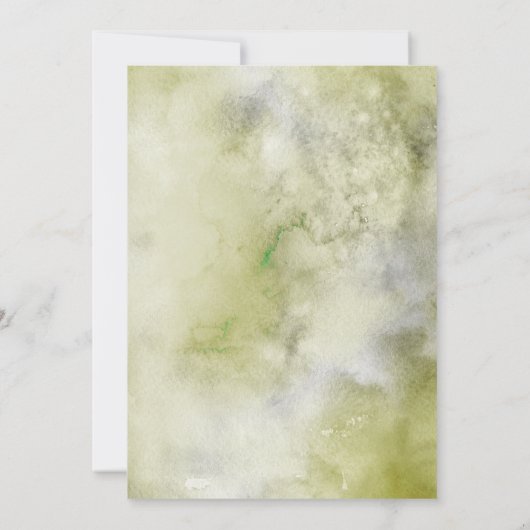 Vier met ons Aardetonen Waterverf Receptie Kaart (Achterkant)