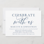 Vier met ons, Bruiloft Elopement Diner Party Kaart (Voorkant)