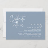 Vier met ons, Bruiloft Elopement Diner Party Kaart (Voorkant)