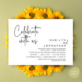 Vier met ons, Bruiloft Elopement Diner Party Kaart