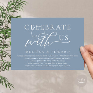 Vier met ons, Bruiloft Elopement Diner Party Kaart