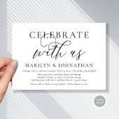 Vier met ons, Bruiloft Elopement Diner Party Kaart