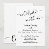 Vier met Ons Bruiloftsfeest na de Trouwdag Kaart (Voorkant / Achterkant)