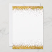 Vier met ons de gouden oudejaarsavond bruiloft kaart (Achterkant)