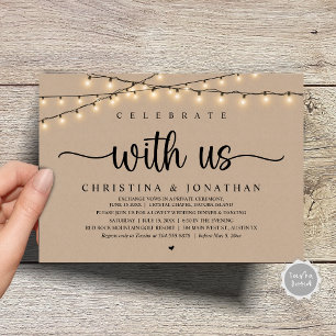 Vier met ons, Eenvoudige huwelijksdiner Intimate b Kaart