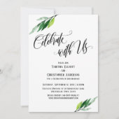 Vier met Ons Elaboere Schrift en Groene Tinten is  Kaart (Voorkant)