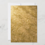 Vier met Ons Feest met Elegante Gouden Handgeschre Kaart (Achterkant)