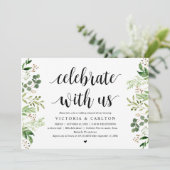 Vier met ons, Groene decor, Proefhuwelijk diner Kaart (Staand voorkant)