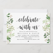 Vier met ons, Groene woensdag Rehearsal Dinner Kaart (Voorkant)