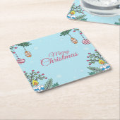 Vier met ons kartonnen onderzetters (Schuin)