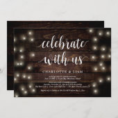 Vier met ons, Lichtslinger, Trouw Elopement Kaart (Voorkant / Achterkant)