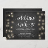 Vier met ons, Lichtslingers, Trouw Elopement Kaart (Voorkant / Achterkant)