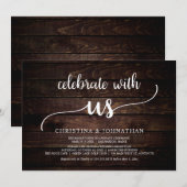 Vier met ons mee, Eenvoudig huwelijksdiner in mode Kaart (Voorkant / Achterkant)