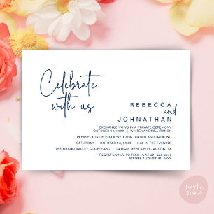 Vier met ons mee, Moderne Boho Bruiloftsreceptie  Kaart