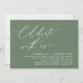 Vier met ons mee, Romantisch huwelijksdinerfeest Kaart (Voorkant)