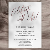 Vier met ons mee! Roze Gouden Huwelijksfeest Kaart