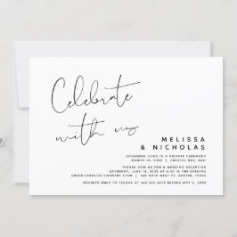 Vier met ons mee, Trouw Elopement Feest Kaart