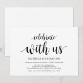 Vier met ons mee, Trouwuitnodigingen voor een inti Kaart (Voorkant / Achterkant)