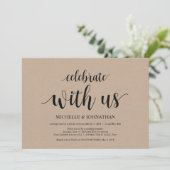 Vier met ons mee, uitnodigingen voor een intieme b (Staand voorkant)