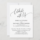 Vier met Ons Mooie Handgeschreven Letters Zwart & Kaart (Voorkant)