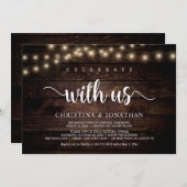 Vier met ons, Rustige Trouw Elopement Kaart (Voorkant / Achterkant)