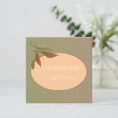 Vier met ons > Trendy bruiloft uitnodigingsuitnodi Kaart (Staand voorkant)