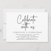 Vier met ons, Trouw Elopement Feest Kaart (Voorkant)