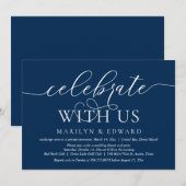 Vier met ons, Trouw Elopement Feest Uitnodiging (Voorkant / Achterkant)