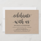 Vier met ons Trouw Elopement Uitnodigingen (Voorkant)