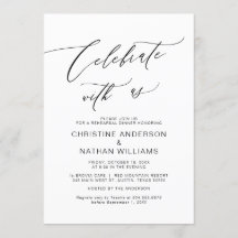 Vier met ons, zwart, bruiloft repetitie diner