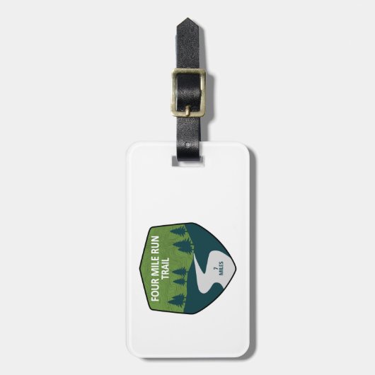 Vier Mile run Trail Bagagelabel (Voorkant verticaal)