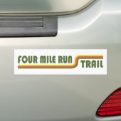 Vier Mile run Trail Bumpersticker (Op auto)