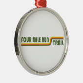 Vier Mile run Trail Metalen Ornament (Rechts)