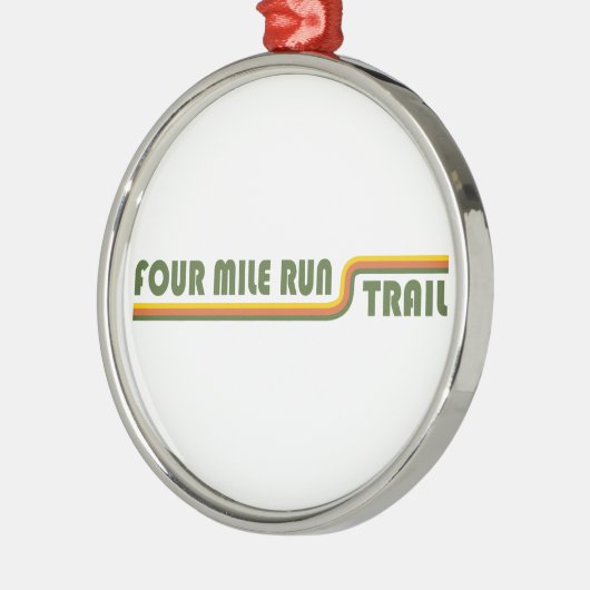 Vier Mile run Trail Metalen Ornament (Links)