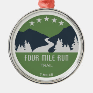 Vier Mile run Trail Metalen Ornament