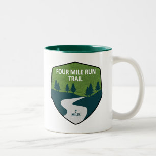Vier Mile run Trail Tweekleurige Koffiemok