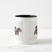 Vier Mini Dachshund Mok (Midden)