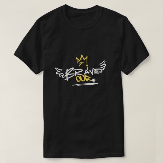 “Vier moed: onze dappere geest” T-shirt (Design voorkant)