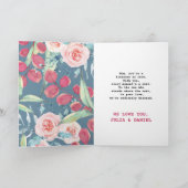 Vier Moederdag 2025 met bloemen Kaart (Binnen)