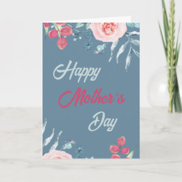 Vier Moederdag 2025 met bloemen Kaart