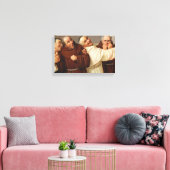 Vier monniken, ca. 1884 door Claudio Rinaldi Canvas Afdruk (Insitu (Woonkamer))