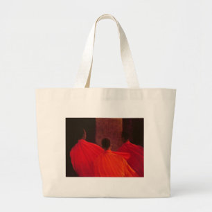 Vier monniken grote tote bag