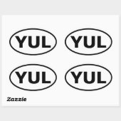 VIER Montreal "YUL" Ovale Sticker (Vel)