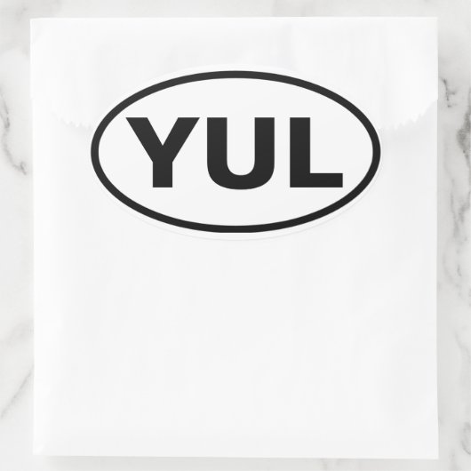 VIER Montreal "YUL" Ovale Sticker (Tas)